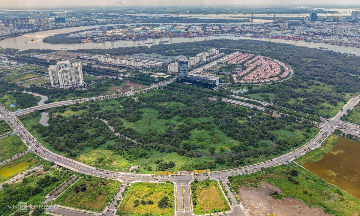 Quy hoạch đất thổ cư Hà Nội - khu đô thị mới nhìn từ trên cao