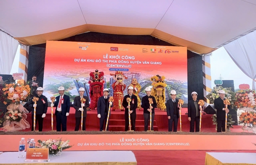 Đất nền Hưng Yên - lễ khởi công khu đô thị Centerville tại huyện Văn Giang